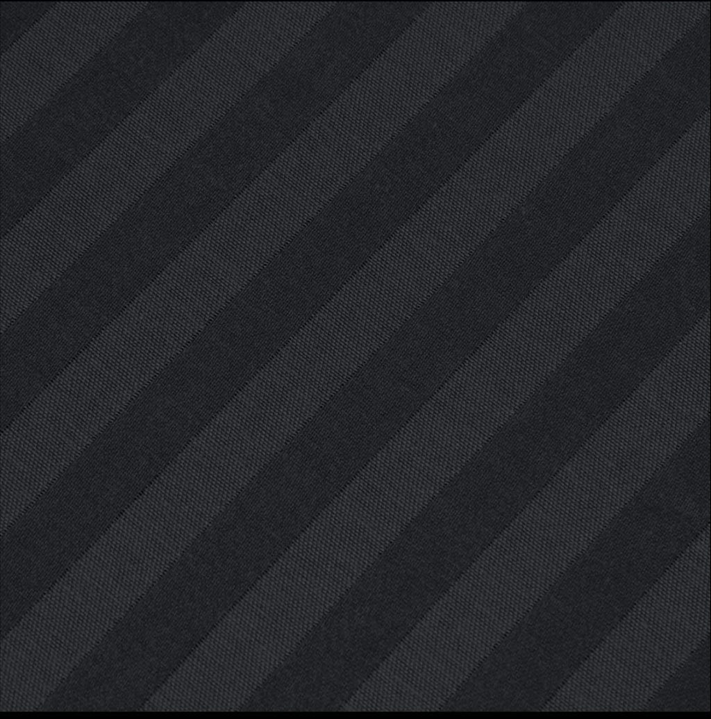 Black Stripe Fitted Sheet Set - 3 Pcs