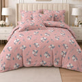 Blooming Blush Soft Satin Bedsheet
